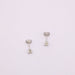 Diamond and white gold stud earrings 58 Facettes