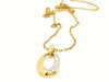 Necklace Necklace Chain + pendant Yellow gold Diamond 58 Facettes 05792CD