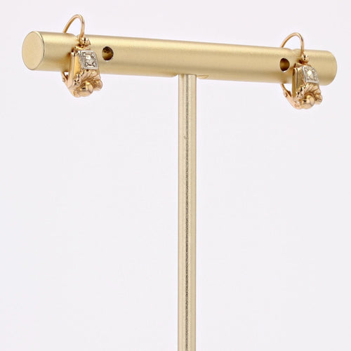 Boucles d'oreilles Boucles d'oreilles dormeuses ancienne géométriques 58 Facettes 16-307A