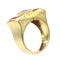 Bague 54 Bague, diamant et rubis 58 Facettes 23039-0099