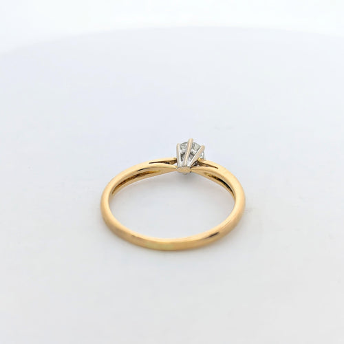 Bague 53 Bague Solitaire 2 ors Diamant 0.20ct 58 Facettes 27211