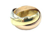 CARTIER ring. Trinity collection, 3 gold GM wedding ring 58 Facettes