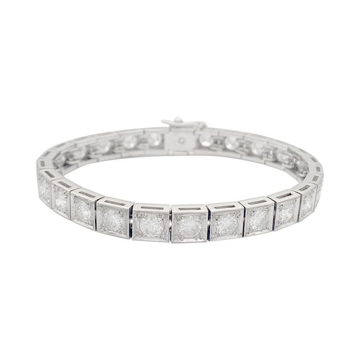 Bracelet Bracelet ancien diamants, platine. 58 Facettes 32158