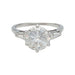 Bague 53 Solitaire diamant 2,44 carats en or blanc. 58 Facettes 31246