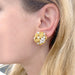 Earrings Vintage Boucheron earrings, yellow gold, platinum and diamonds. 58 Facettes 32907