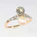 Ring 58 Toi & Moi diamond and pearl ring 58 Facettes 22327-0067