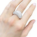 Ring 55 Fred ring, “Mouvementée”, white gold, diamonds. 58 Facettes 32589