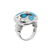 Ring 54 Turquoise and diamond ring 58 Facettes 31536