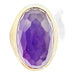 Ring 54 Important yellow gold ring set with a faceted amethyst 58 Facettes A 7452