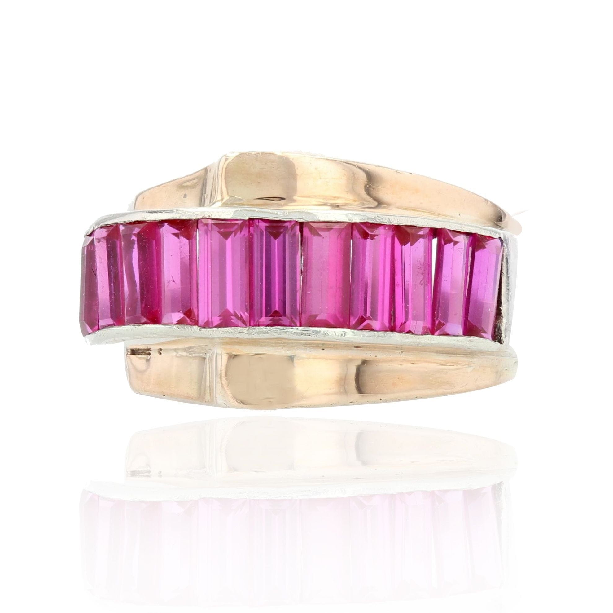 Bague Argent Massif étoile Zircon - Style Tank - Modèle T53 - Occasion
