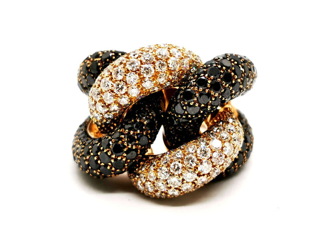 Bague 54 Bague Cocktail Or jaune Diamant 58 Facettes 1186444CN