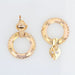 Earrings Antique rose gold dangling earrings 58 Facettes 21-741