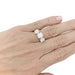 Bague 52 Bague en platine et or blanc trilogie diamants. 58 Facettes 31984