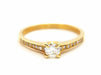 Ring 53 Solitaire Ring Yellow Gold Diamond 58 Facettes 578745RV