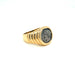Ring 49 Bulgari - Monete ring yellow gold, antique silver coin 58 Facettes