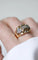 Bague 60 Bague tank Or jaune Platine Diamants 58 Facettes