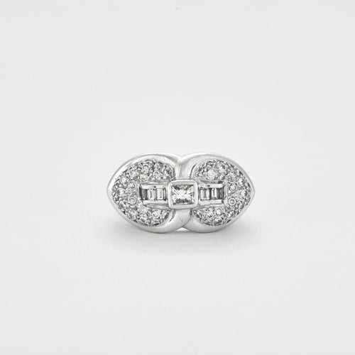 Bague 54 Bague Double motif Diamants 58 Facettes 230349
