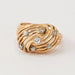 Ring 59 Vintage Ring Yellow Gold Diamonds 58 Facettes 491 LOT