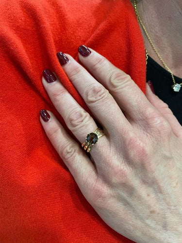 Bague BAGUE MODERNE QUARTZ FUMÉ 58 Facettes 061151