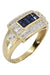 Ring MODERN SAPPHIRE AND DIAMOND RING 58 Facettes 054861