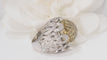 Bague 52.5 Bague en or blanc diamants et citrine 58 Facettes 30957