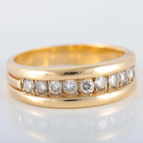 Bague 59 Bague Bandeau Diamants 58 Facettes JE441