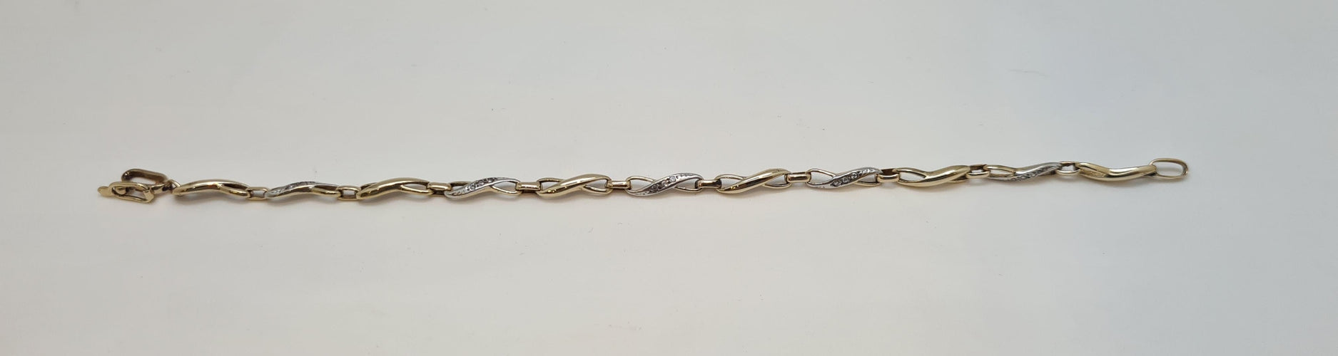 Bracelet Gourmette en Or Jaune & diamants 58 Facettes