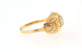 Tank ring in yellow gold, diamond 58 Facettes 6359o