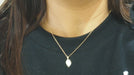 Necklace Necklace in rose gold and mother-of-pearl 58 Facettes 31596