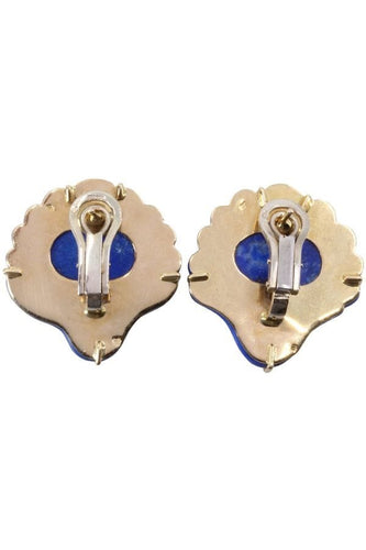 Boucles d'oreilles BOUCLES D'OREILLES COQUILLAGES LAPIS LAZULI 58 Facettes 068491