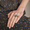 Bague 49 Bague Art Déco Saphir Diamants 58 Facettes