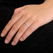 Ring 54 Diamond wedding ring 58 Facettes