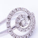 Bague 54 Bague spirale Or blanc Diamant 58 Facettes D360367CS