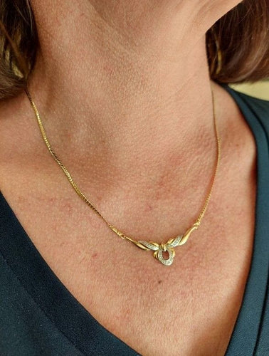 Collier COLLIER 2 ORS DIAMANTS 58 Facettes 064591