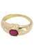Ring MODERN RUBY AND DIAMOND Bangle RING 58 Facettes 052801