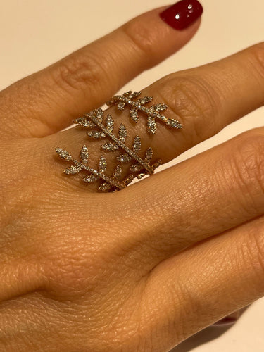 Bague Bague Epis or rose Diamants 58 Facettes