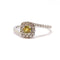 Bague Bague saphir jaune diamants or blanc 58 Facettes