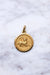 Pendant Yellow gold medal pendant vintage astrological Aries 58 Facettes