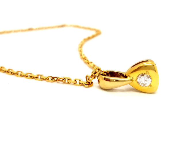 Collier Collier Chaîne + pendentif Or jaune Diamant 58 Facettes 879541CN