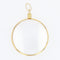 Pendentif Pendentif rond or jaune et verre 58 Facettes 21-802C
