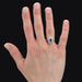 Ring 50 Diamond and sapphire pompadour ring 58 Facettes 22-148