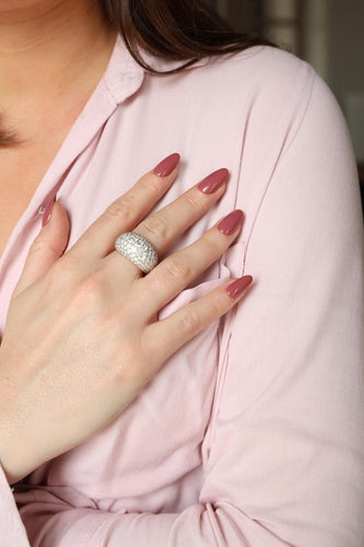 Bague 53 Bague Cocktail Or blanc Diamant 58 Facettes 2303251CN