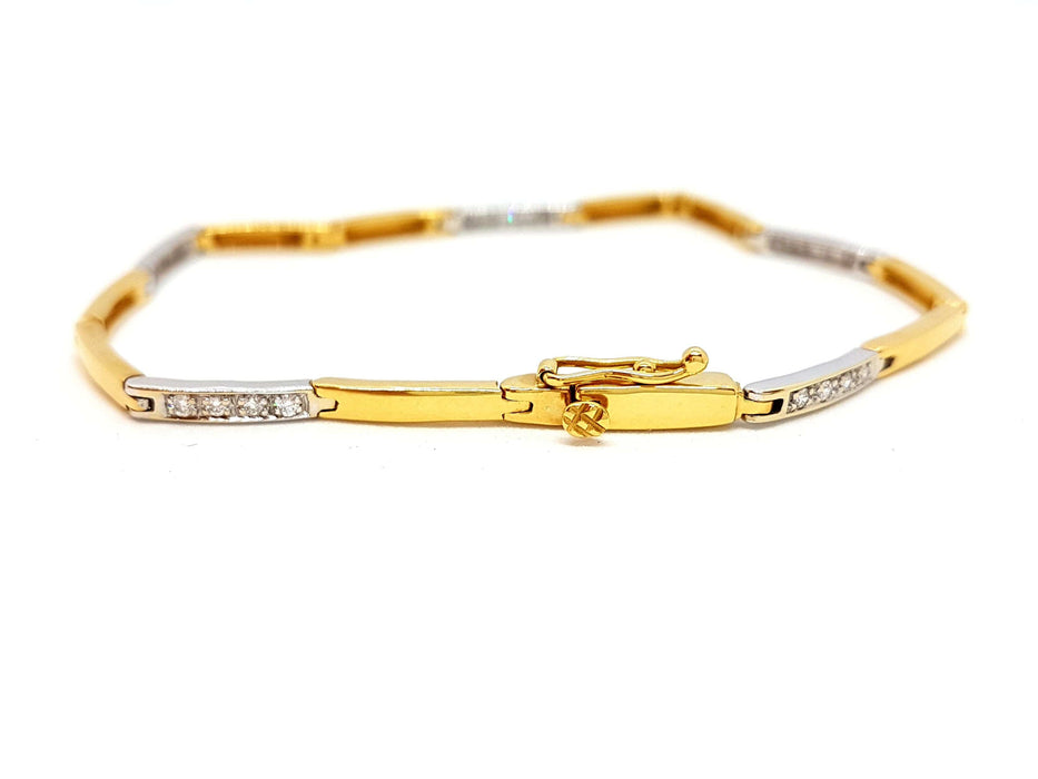 Bracelet Bracelet Or jaune Diamant 58 Facettes 06459CD