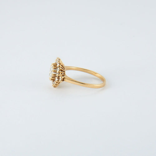 Bague 52 Bague Marguerite en Or jaune & Diamants 58 Facettes EL15