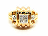 Ring 52 Art Deco Ring Yellow Gold Diamond 58 Facettes 1969308CN