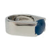 Ring 53 Cartier ring, “Tankissime”, white gold, blue chalcedony. 58 Facettes 31792