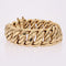 Bracelet Bracelet gourmette en or jaune large 58 Facettes CVBR38