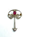 Pendentif Pendentif Art nouveau, rubis et diamants 58 Facettes