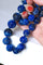 Collier Collier perles de lapis lazuli sculptées 58 Facettes