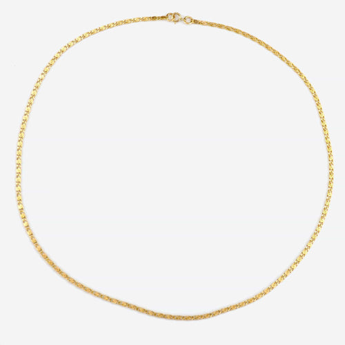 Collier Chaine or jaune maille agrafe 58 Facettes 15-196